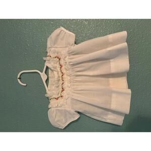 Vintage Handi Panti By Alexis White Dress Floral Embroidered Lace Size 0-3